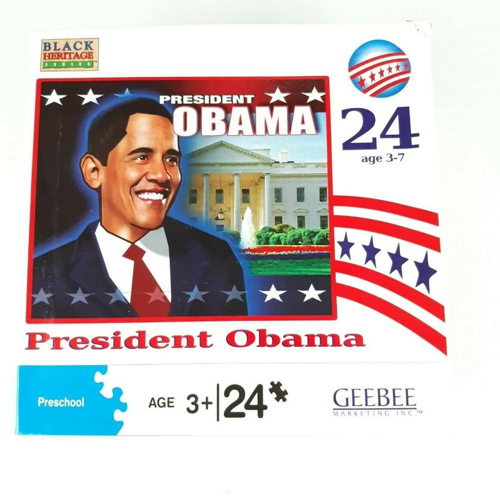 President Obama 24 pc Puzzle Black Heritage Series
